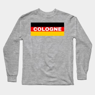 Cologne City in German Flag Long Sleeve T-Shirt